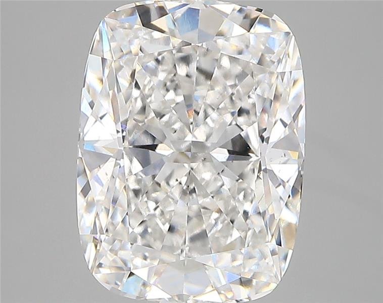 4.41ct F SI1 Rare Carat Ideal Cut Cushion Lab Grown Diamond