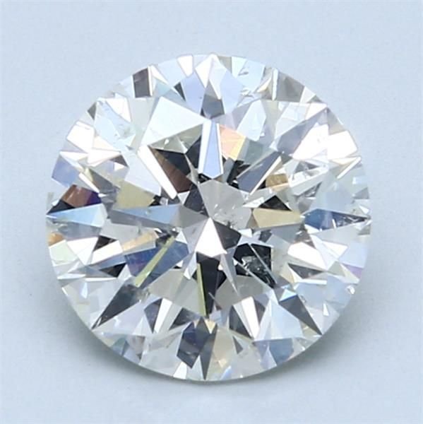 2.03ct I SI2 Rare Carat Ideal Cut Round Diamond