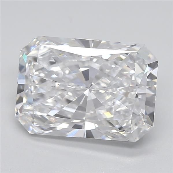 2.71ct D VS2 Rare Carat Ideal Cut Radiant Lab Grown Diamond