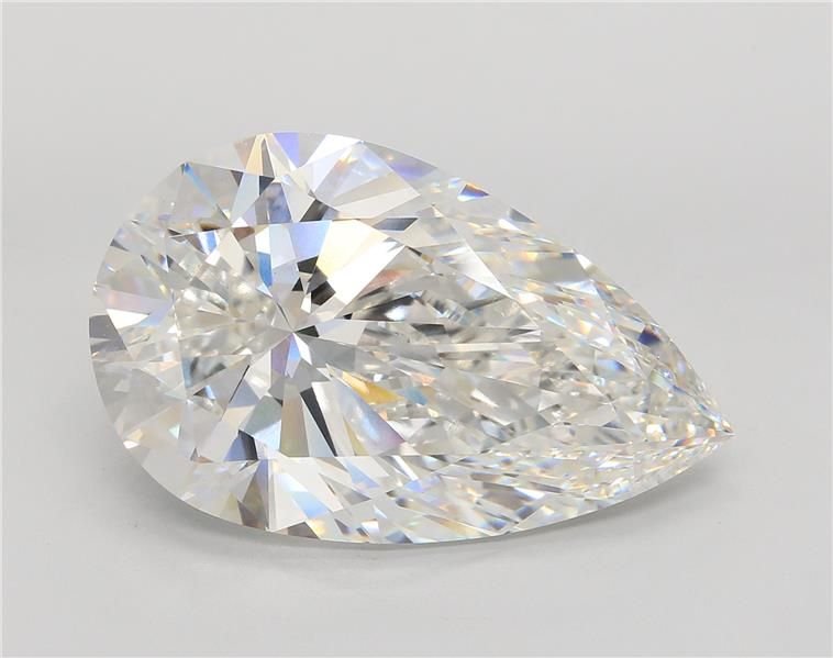 22.15ct F VS1 Rare Carat Ideal Cut Pear Lab Grown Diamond