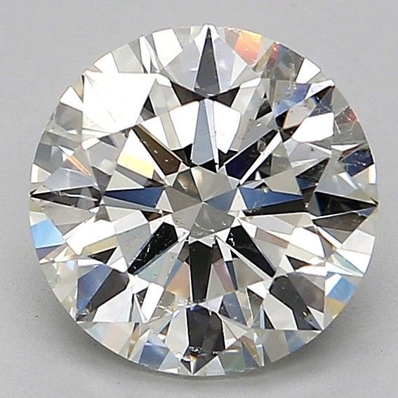 2.19ct J SI2 Rare Carat Ideal Cut Round Diamond