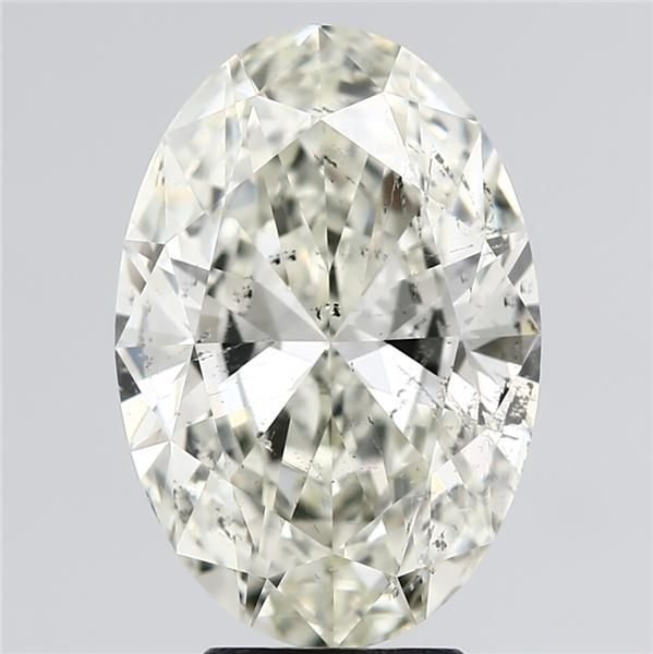 4.02ct J SI2 Rare Carat Ideal Cut Oval Diamond