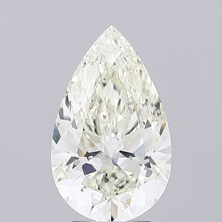 3.04ct I SI2 Rare Carat Ideal Cut Pear Diamond