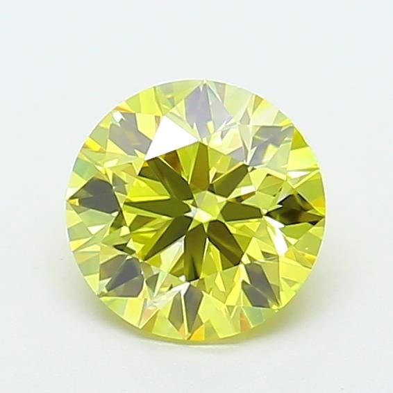 1.49 Ct. Fancy Intense Yellow Round Lab Diamond