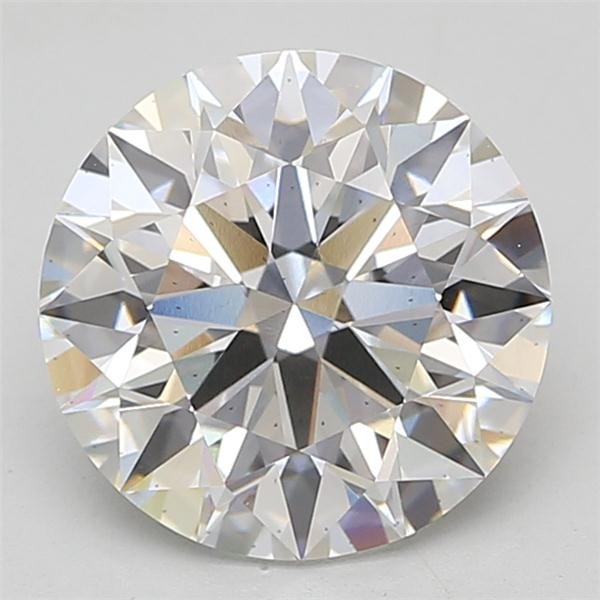 3.85ct F SI1 Rare Carat Ideal Cut Round Lab Grown Diamond