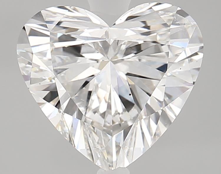 2.51ct F SI1 Rare Carat Ideal Cut Heart Lab Grown Diamond