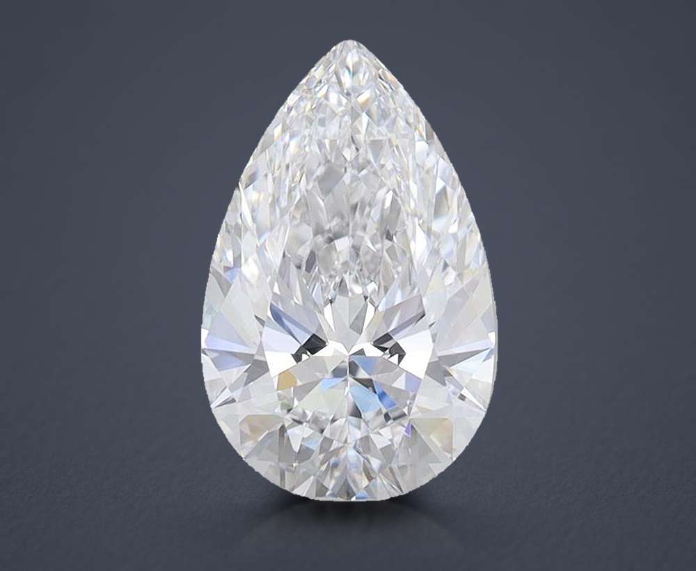 8.04 Carat Pear Lab Diamond