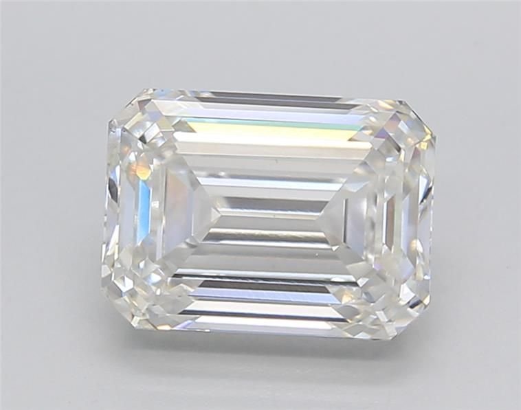 2.68ct F VS1 Excellent Cut Emerald Lab Grown Diamond