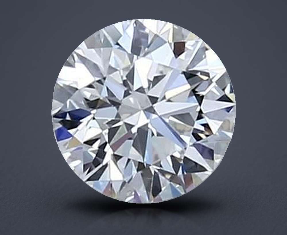 0.59 Carat Round Natural Diamond