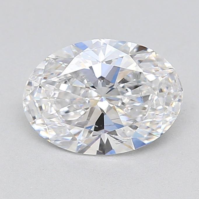 0.90ct D SI1 Rare Carat Ideal Cut Oval Lab Grown Diamond