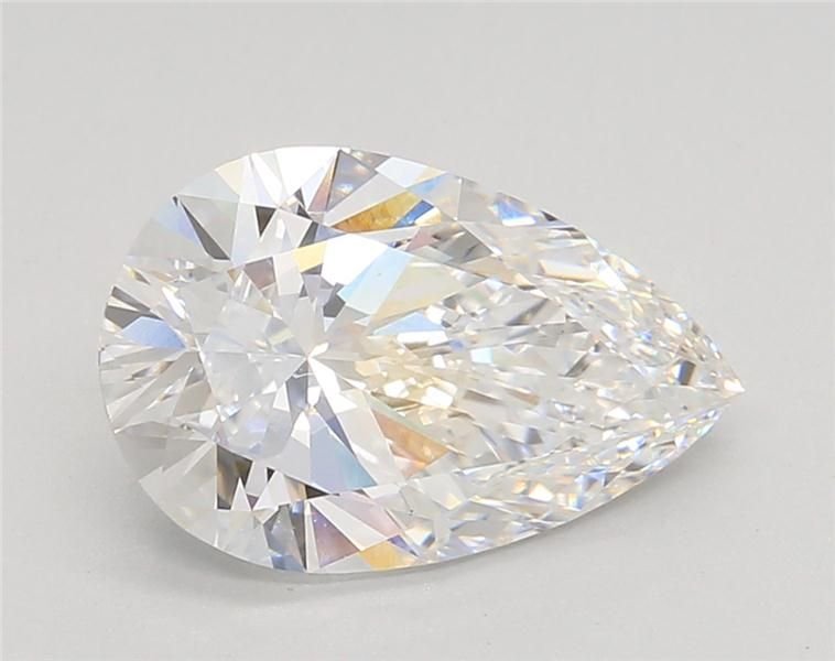3.07ct E VS1 Rare Carat Ideal Cut Pear Lab Grown Diamond