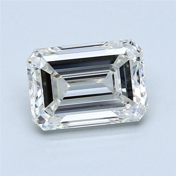 1.90ct H VS1 Rare Carat Ideal Cut Emerald Diamond