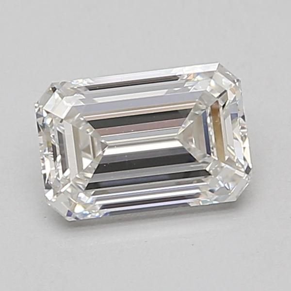 1.38ct F VVS2 Rare Carat Ideal Cut Emerald Lab Grown Diamond