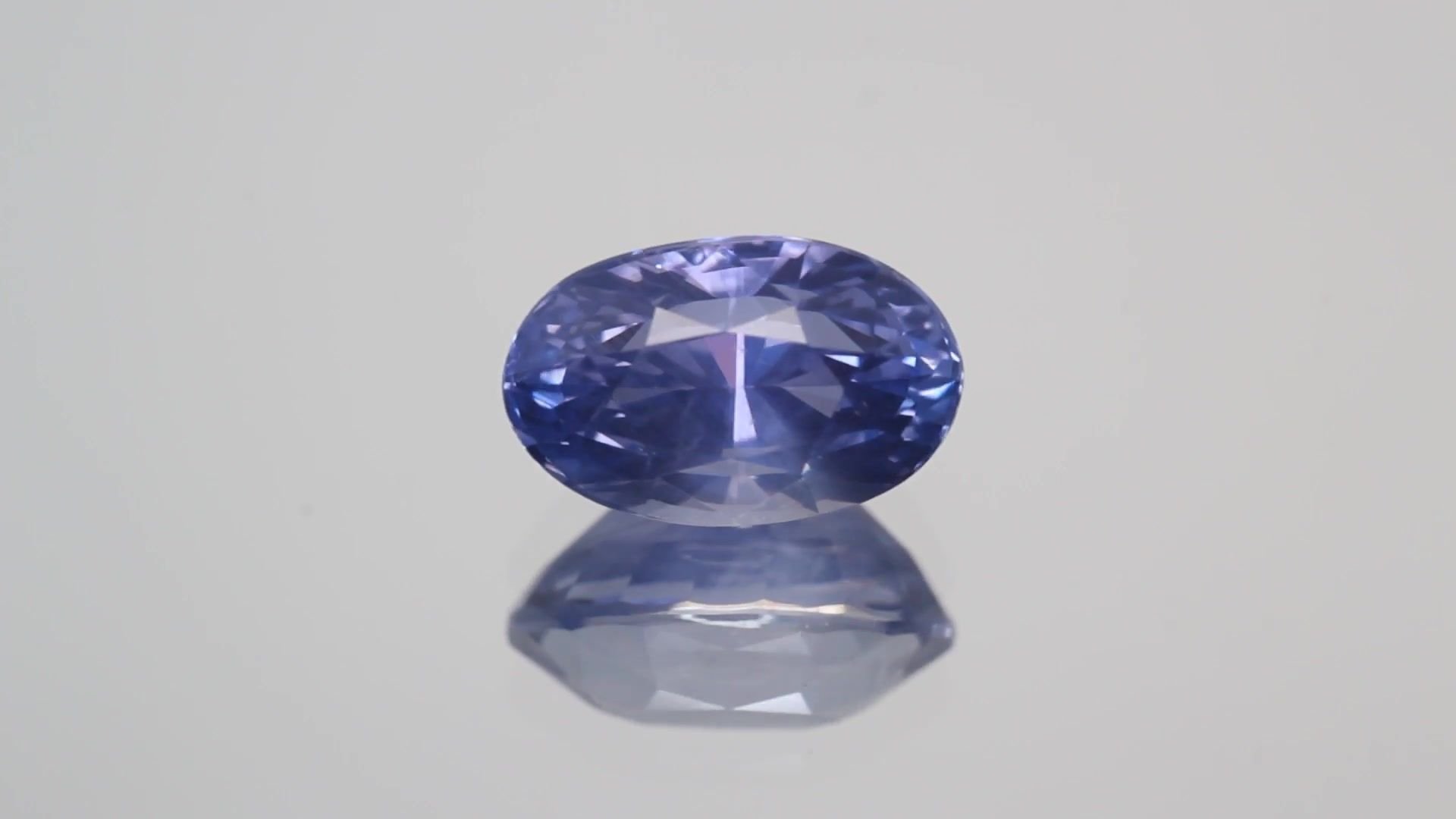 3.05 Carat Purple Oval Sapphire