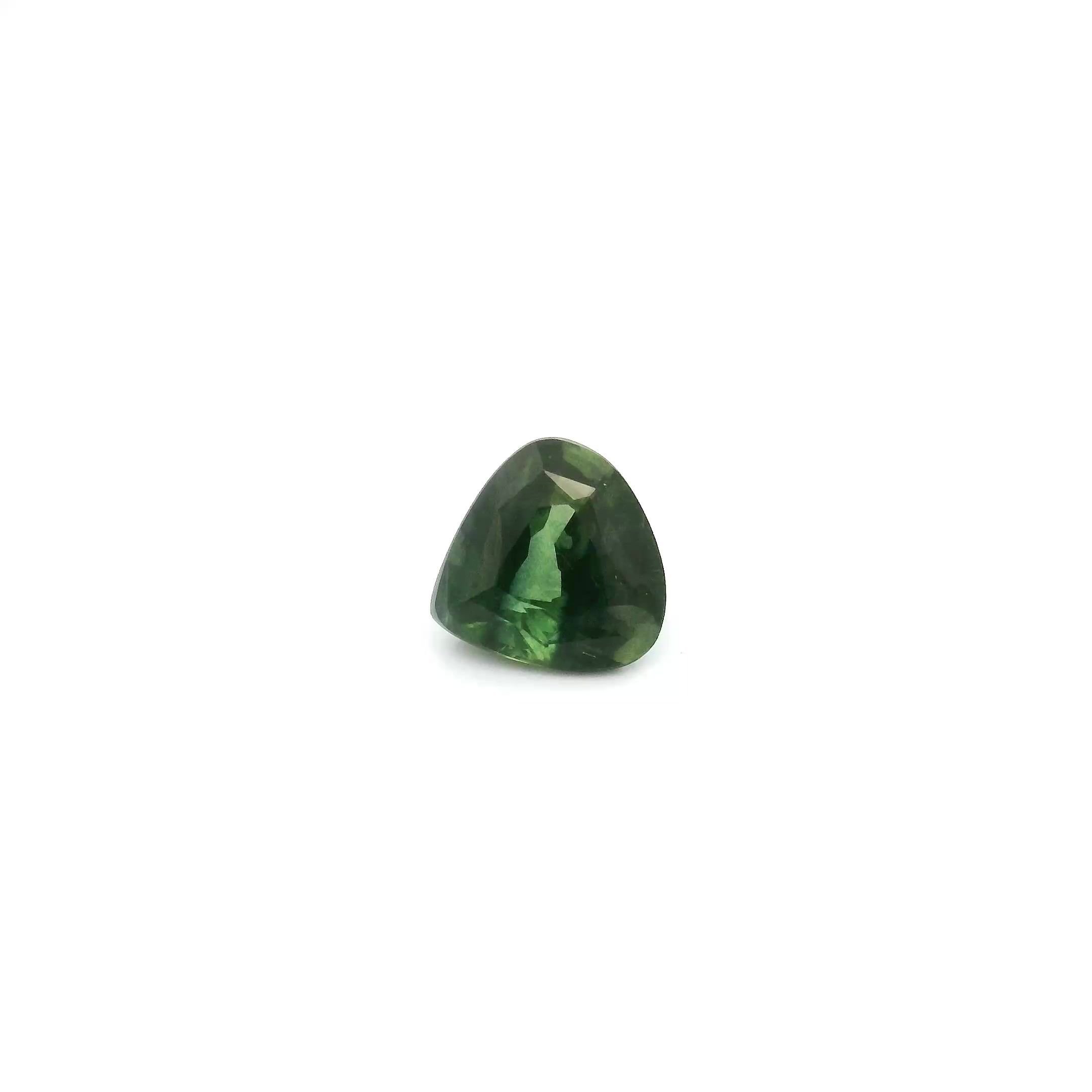0.67 Carat Green Pear Sapphire