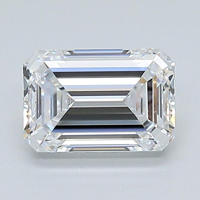 1.10ct D VVS2 Rare Carat Ideal Cut Emerald Lab Grown Diamond