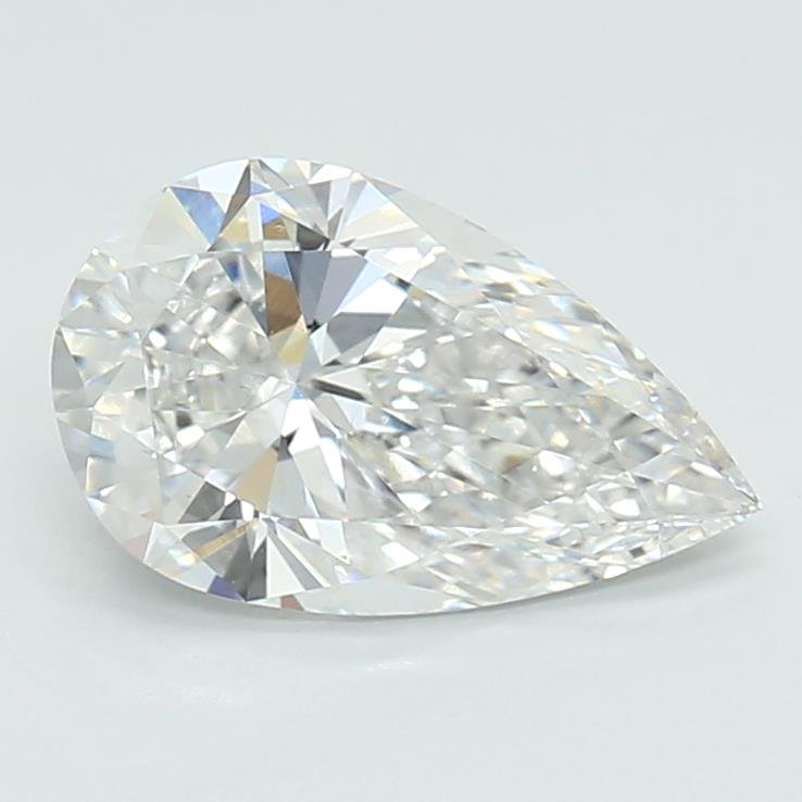 1.40ct E VS1 Rare Carat Ideal Cut Pear Lab Grown Diamond