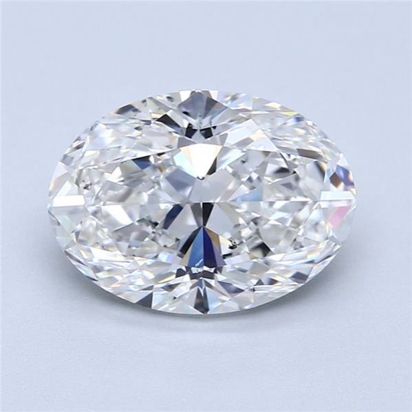 3.01ct G SI1 Rare Carat Ideal Cut Oval Diamond