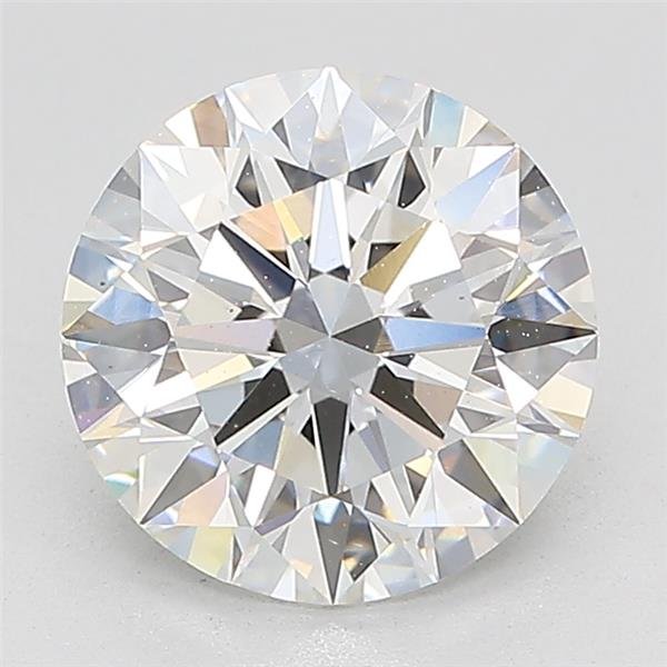 2.19ct F VS2 Rare Carat Ideal Cut Round Lab Grown Diamond