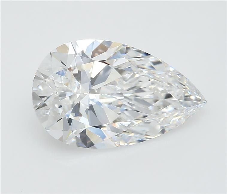 5.09ct E VVS2 Rare Carat Ideal Cut Pear Lab Grown Diamond
