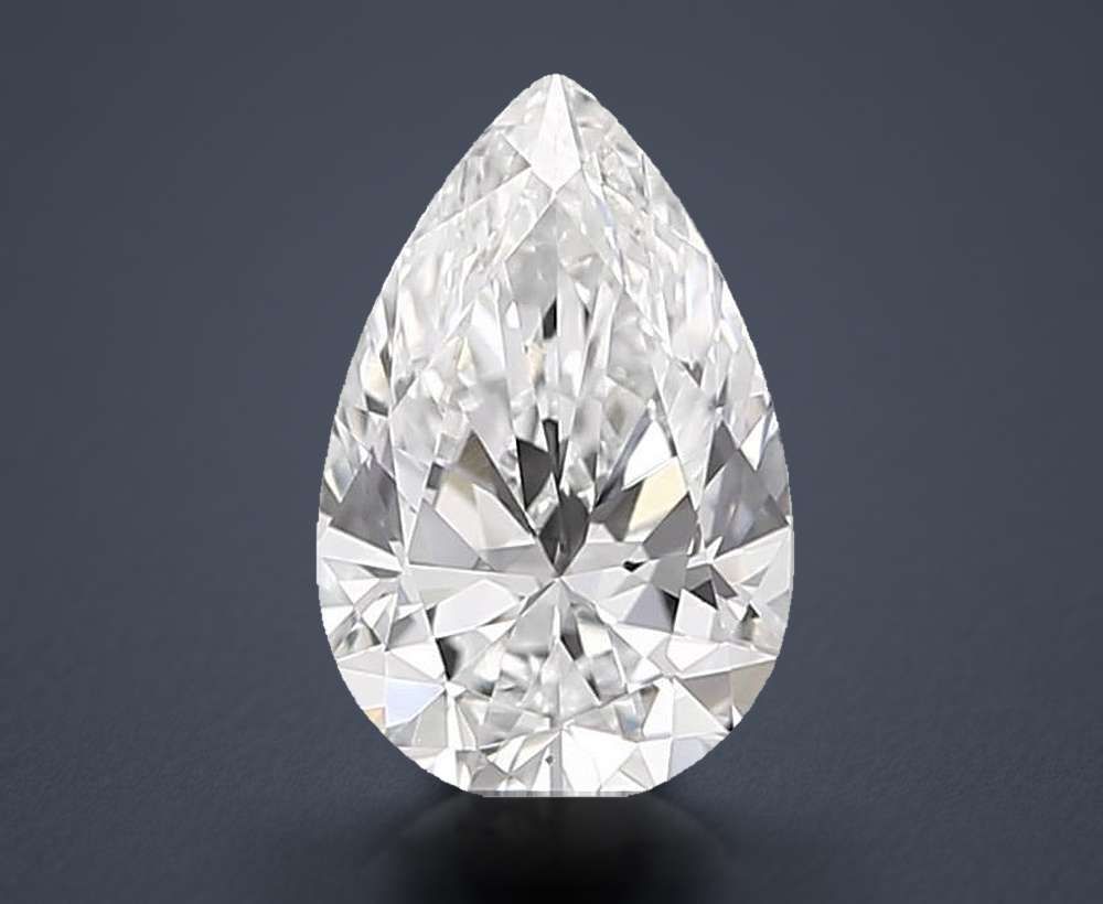 0.63 Carat Pear Lab Diamond