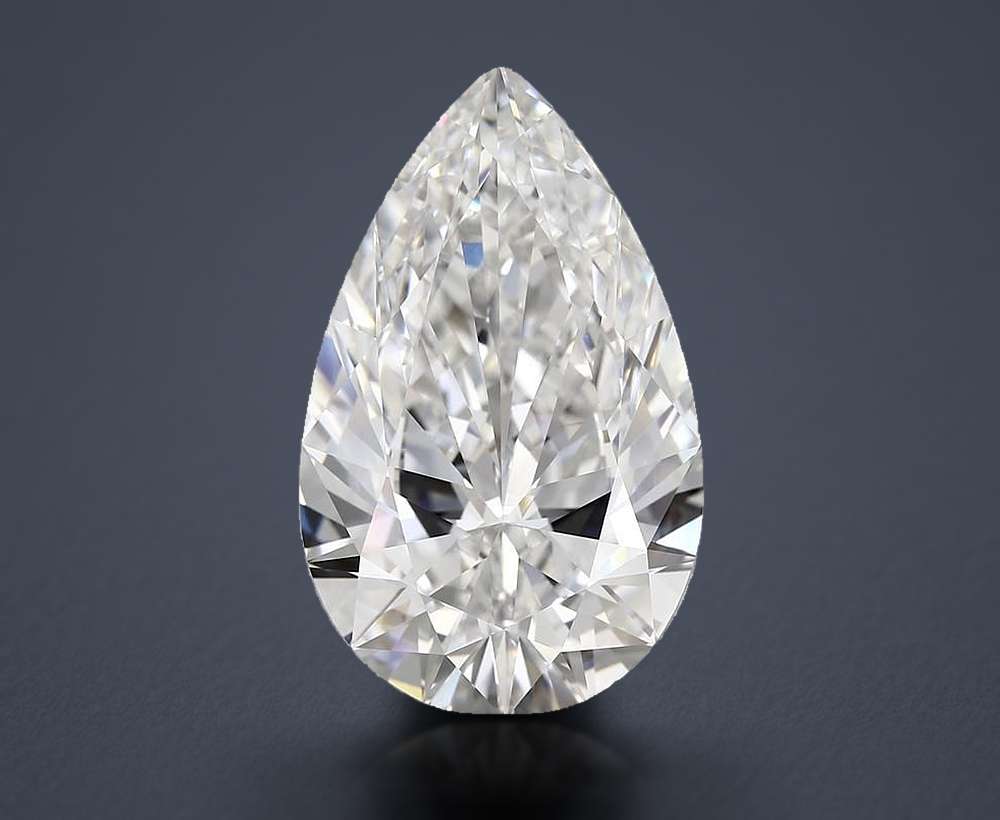 15.63 Carat Pear Natural Diamond
