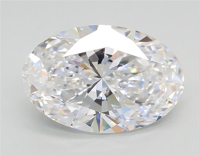 2.02ct D VS1 Rare Carat Ideal Cut Oval Lab Grown Diamond