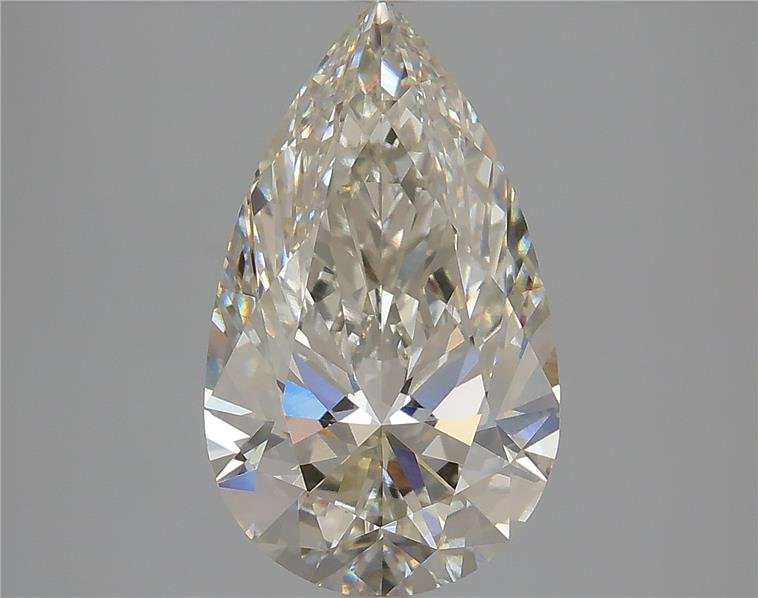 4.19ct I VS1 Rare Carat Ideal Cut Pear Lab Grown Diamond