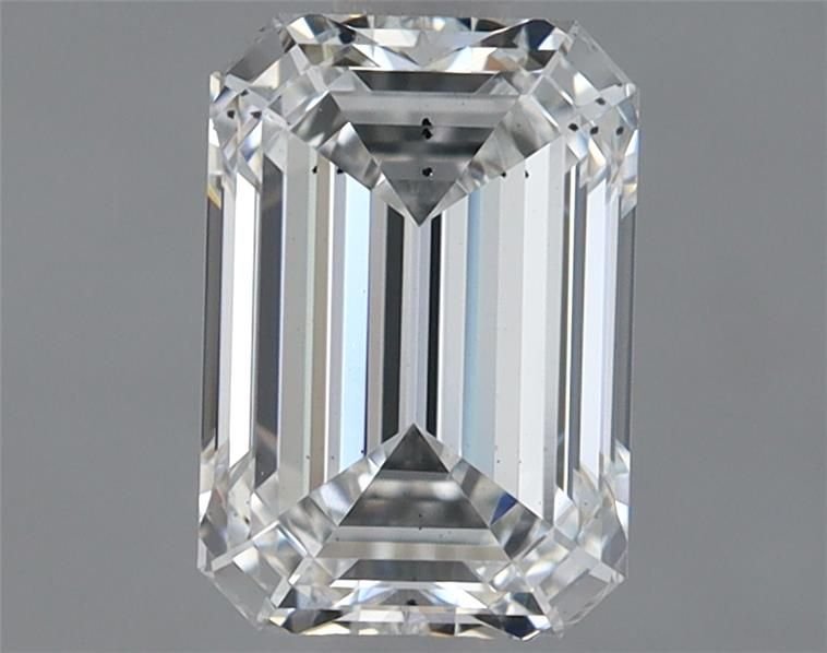 1.47ct F SI1 Rare Carat Ideal Cut Emerald Lab Grown Diamond