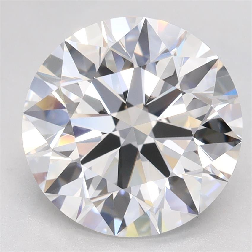 3.01ct E VVS1 Rare Carat Ideal Cut Round Lab Grown Diamond