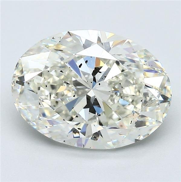 4.01ct J SI1 Very Good Cut Oval Diamond