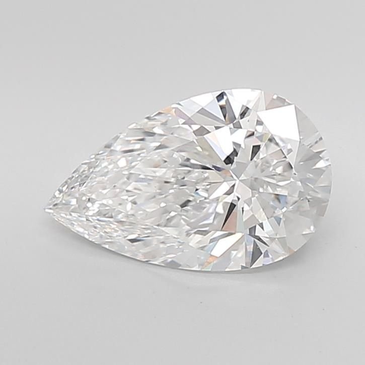 3.08ct D VS1 Rare Carat Ideal Cut Pear Lab Grown Diamond