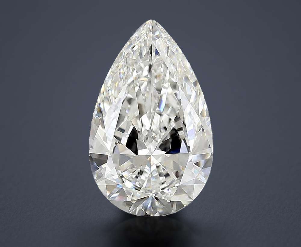 5.57 Carat Pear Lab Diamond