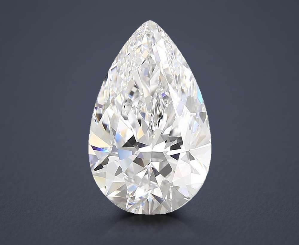6.05 Carat Pear Natural Diamond