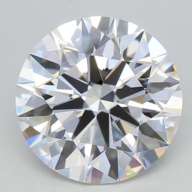 2.10ct D VS2 Rare Carat Ideal Cut Round Lab Grown Diamond