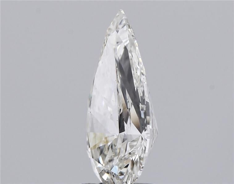 3.15ct H SI1 Rare Carat Ideal Cut Pear Lab Grown Diamond