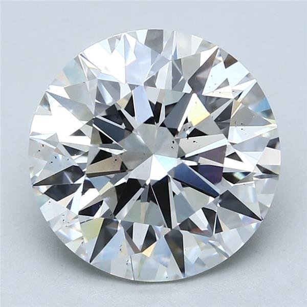 5.32ct E SI1 Rare Carat Ideal Cut Round Lab Grown Diamond