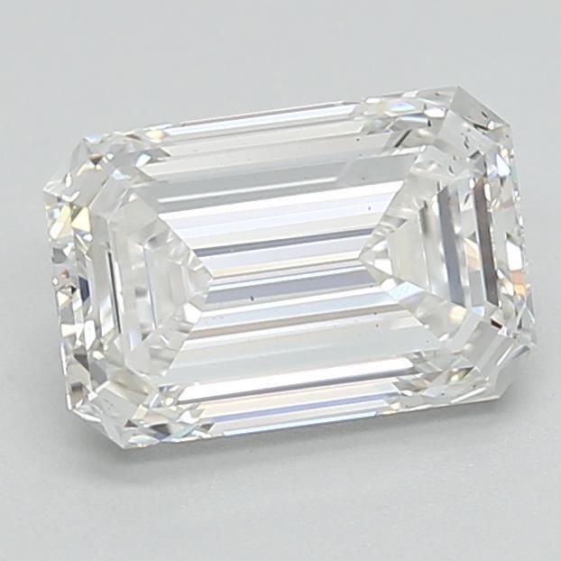 1.50ct F VS2 Rare Carat Ideal Cut Emerald Lab Grown Diamond