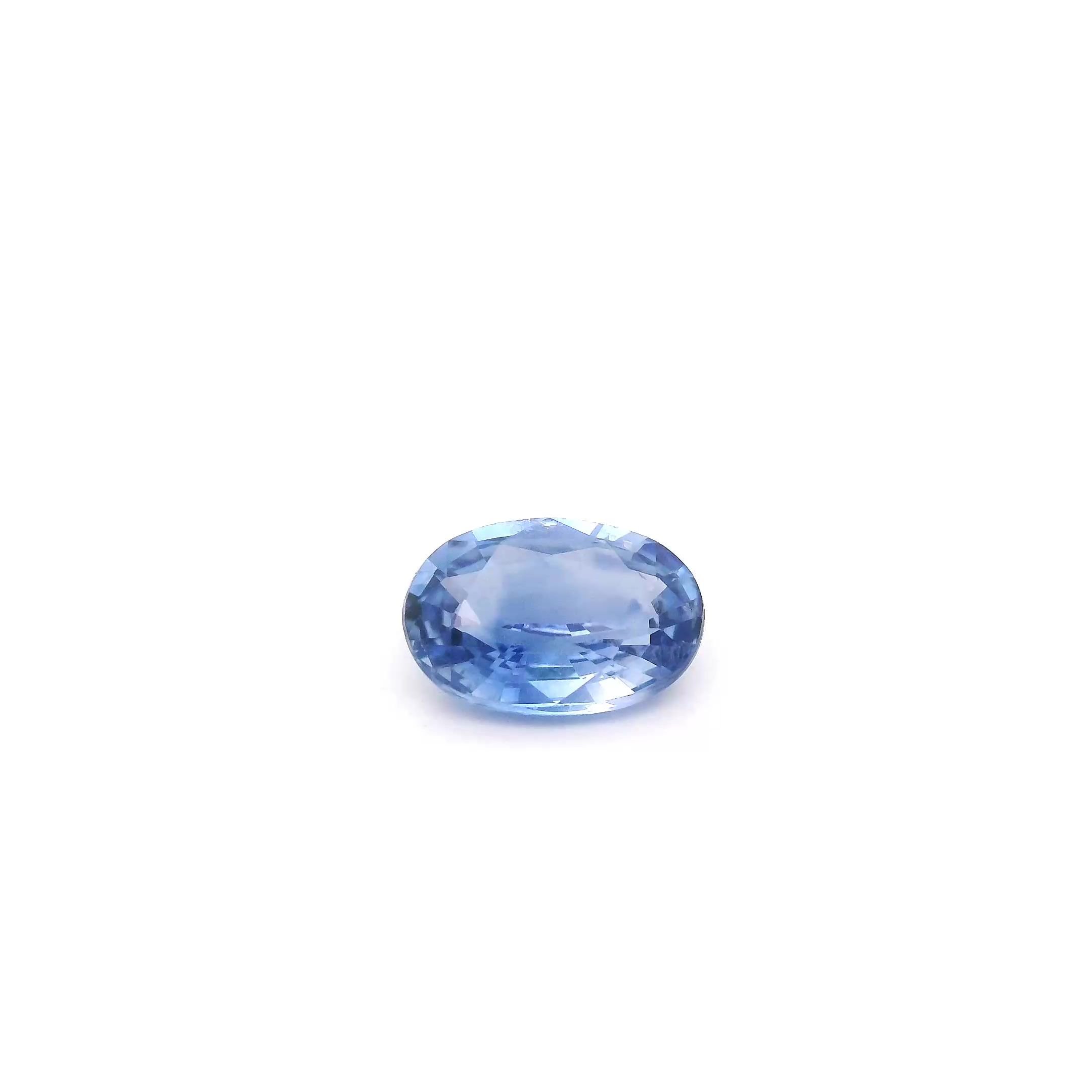 0.94 Carat Blue Oval Sapphire