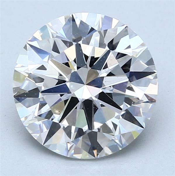 3.00ct F SI1 Rare Carat Ideal Cut Round Lab Grown Diamond