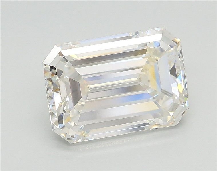 3.03ct F VS1 Rare Carat Ideal Cut Emerald Lab Grown Diamond