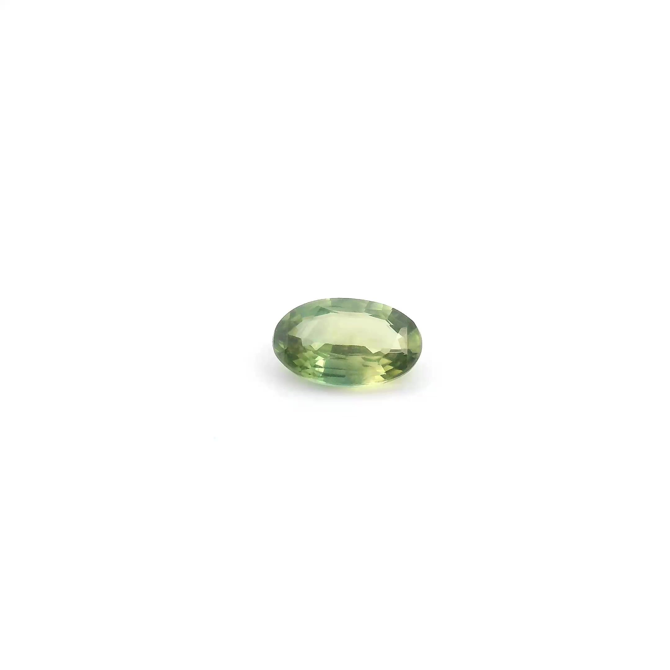 0.57 Carat Green Oval Sapphire