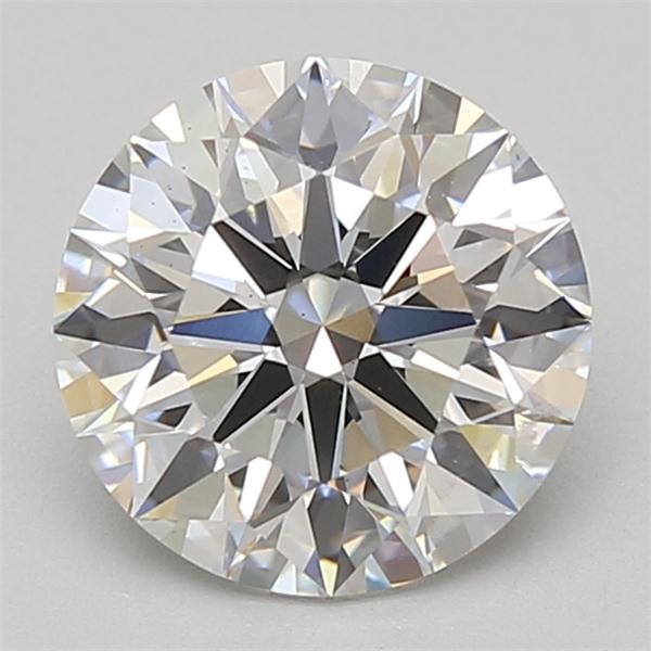 2.52ct D VS2 Rare Carat Ideal Cut Round Lab Grown Diamond
