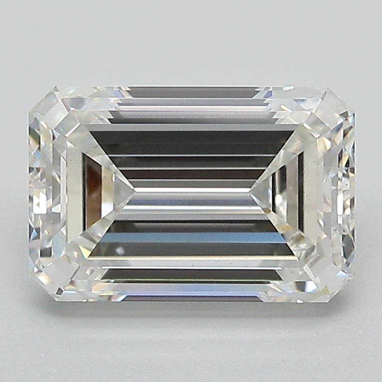 2.36ct F VS1 Excellent Cut Emerald Lab Grown Diamond