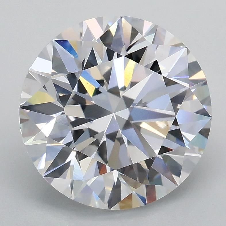 2.68ct D VVS2 Rare Carat Ideal Cut Round Lab Grown Diamond