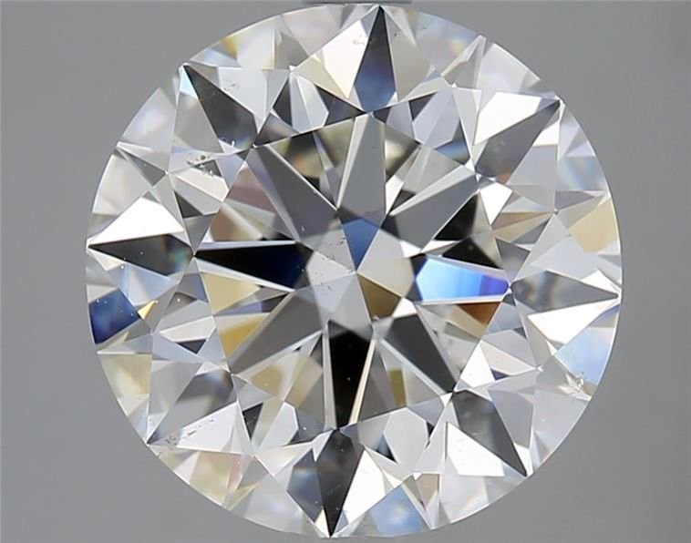 4.52ct I SI2 Rare Carat Ideal Cut Round Diamond