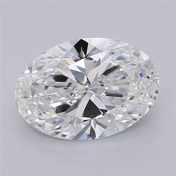 2.40ct E VS2 Rare Carat Ideal Cut Oval Lab Grown Diamond