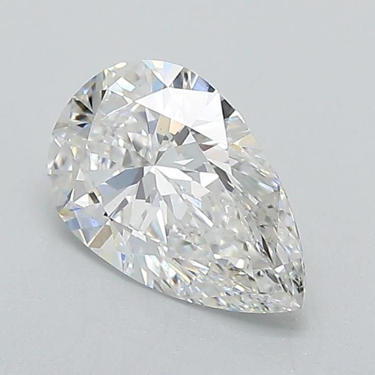 1.07ct F VS2 Rare Carat Ideal Cut Pear Lab Grown Diamond