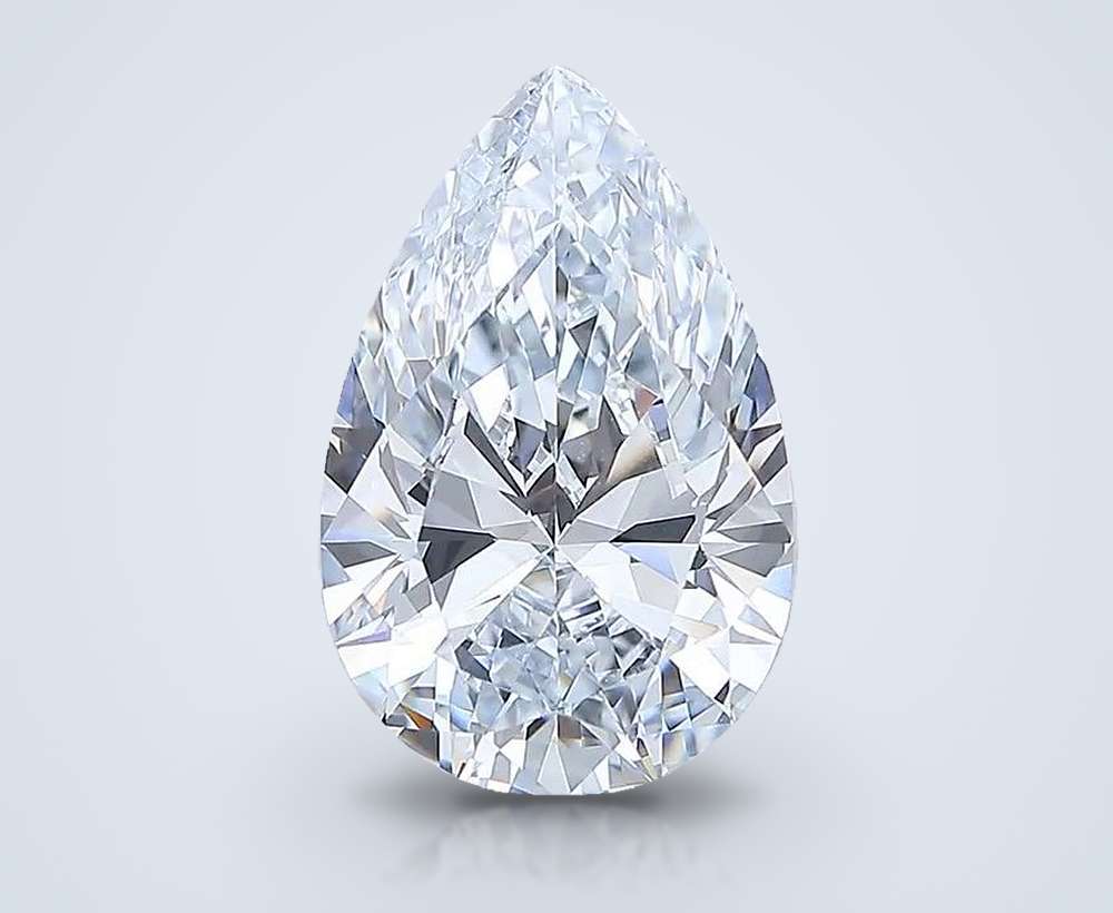 7.01 Carat Pear Lab Diamond