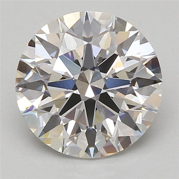 4.09ct F VS2 Rare Carat Ideal Cut Round Lab Grown Diamond